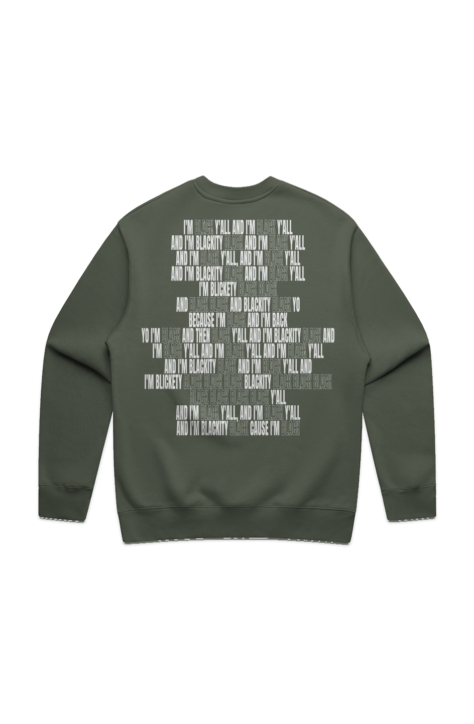 I'M BLACK SWEATSHIRT